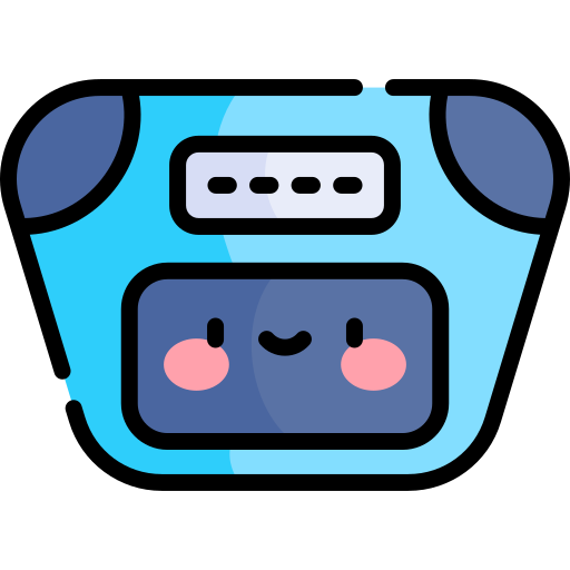 Weight scale Kawaii Lineal color icon