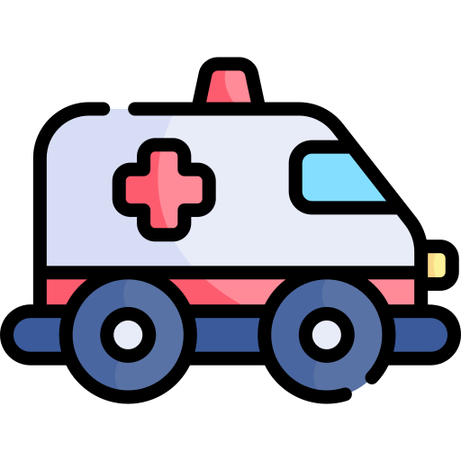 krankenwagen Kawaii Lineal color icon