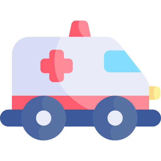 ambulance Kawaii Flat icoon
