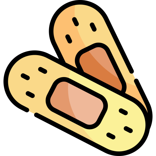 Band aid Kawaii Lineal color icon