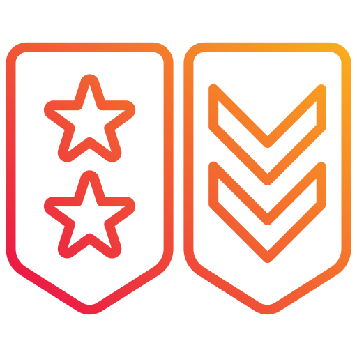 stopień wojskowy Generic gradient outline ikona