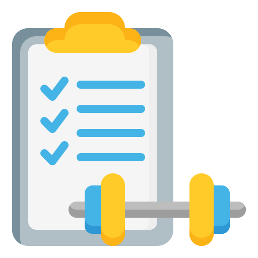 Exercise routine Generic color fill icon