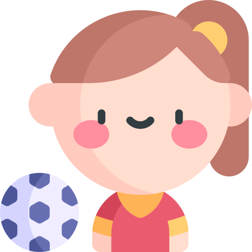 女子サッカーチーム Kawaii Flat icon