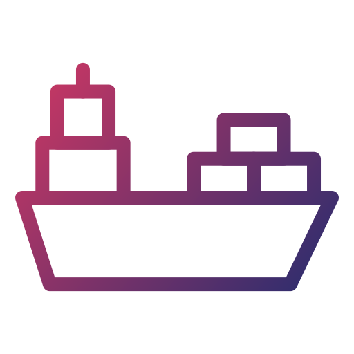 vrachtschip Generic gradient outline icoon