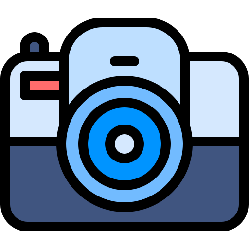 디지털 카메라 Generic color lineal-color icon