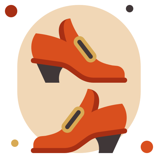 scarpe Generic color fill icona