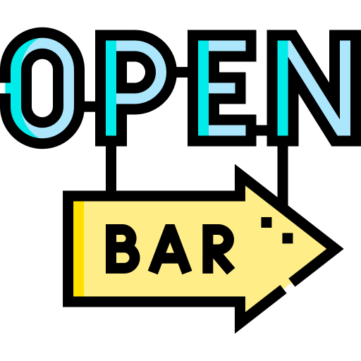 open bar Detailed Straight Lineal color icon