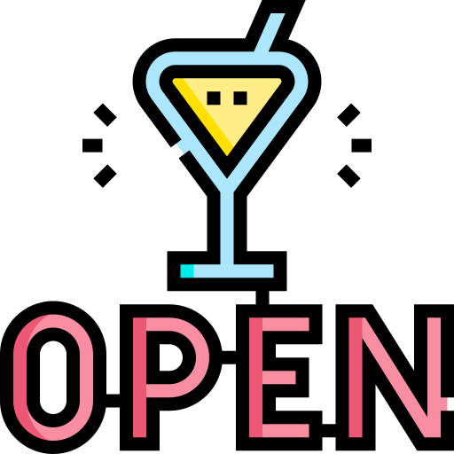 open bar Detailed Straight Lineal color icon