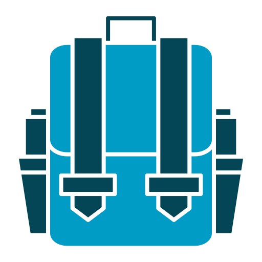 Back pack Generic color fill icon