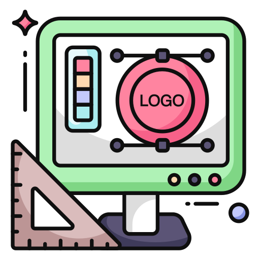 logo ontwerp Generic color lineal-color icoon