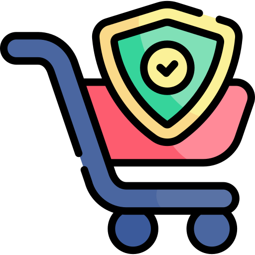 Security payment Kawaii Lineal color icon
