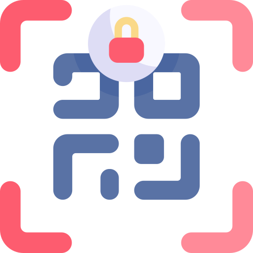 Qr code Kawaii Flat icon