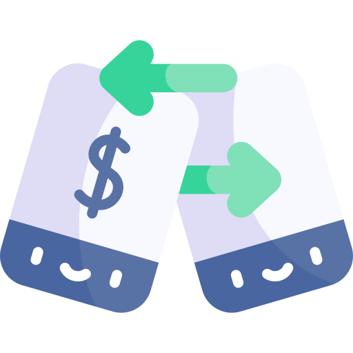 Money transfer Kawaii Flat icon