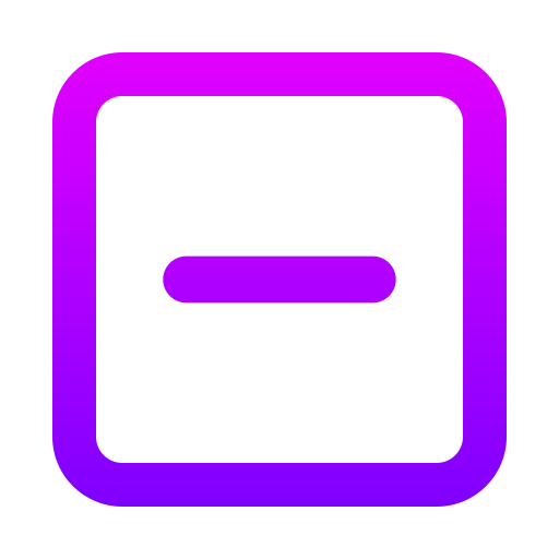 마이너스 Generic gradient outline icon