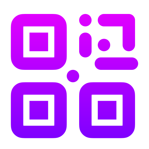 código qr Generic gradient outline icono