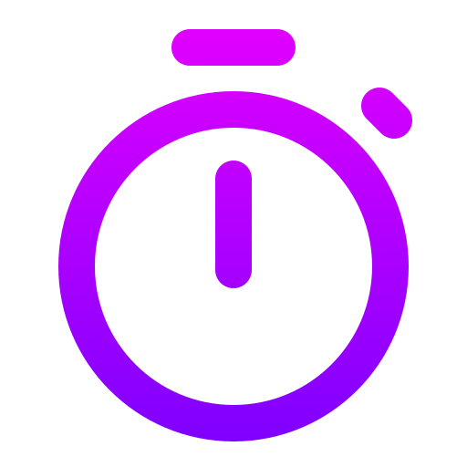 cronometro Generic gradient outline icona