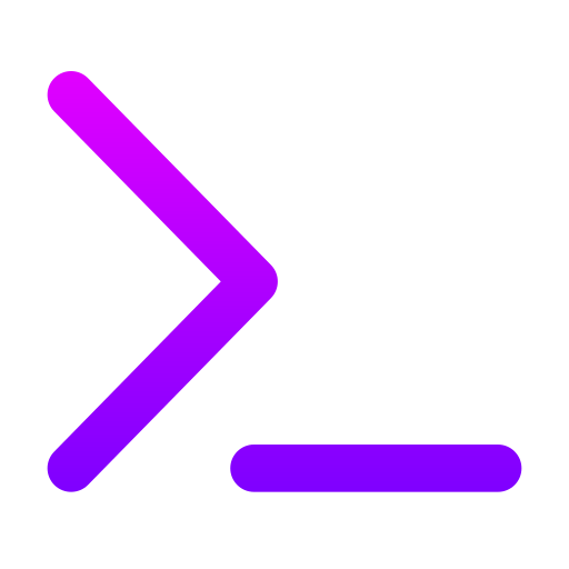 terminal Generic gradient outline icono