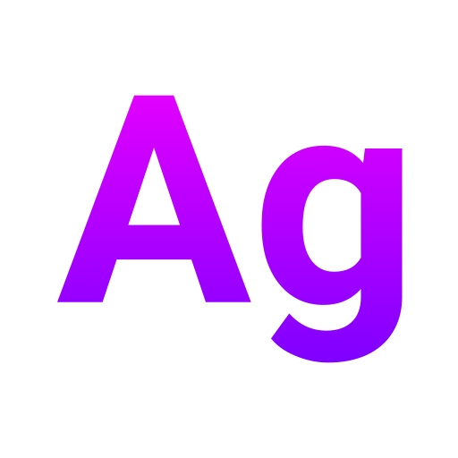 Text Generic gradient outline icon