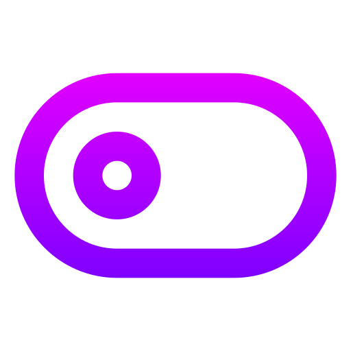 Toggle left Generic gradient outline icon