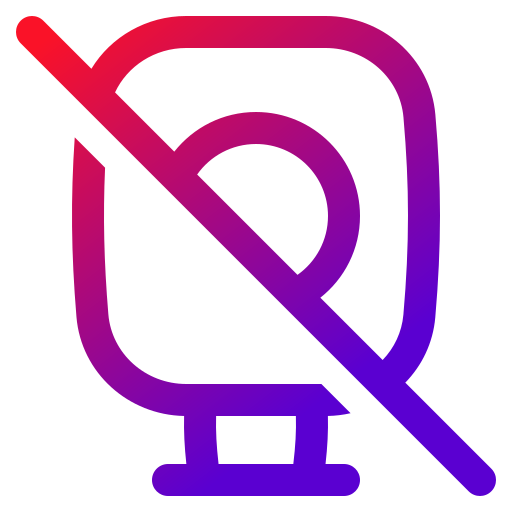 prohibido Generic gradient outline icono