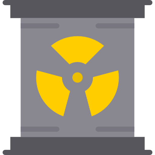 nucleair srip Flat icoon