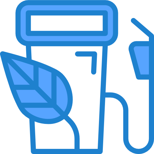 eco-brandstof srip Blue icoon