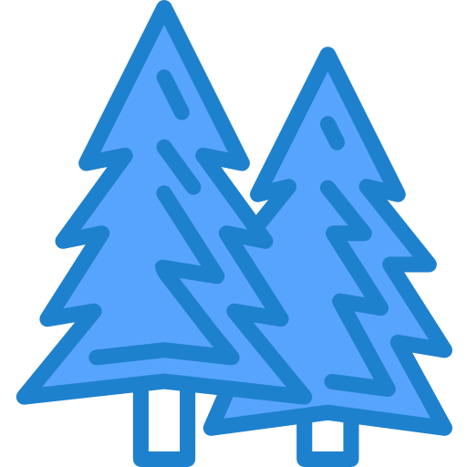 bomen srip Blue icoon