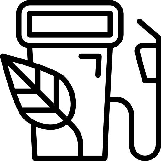 Öko-kraftstoff srip Lineal icon