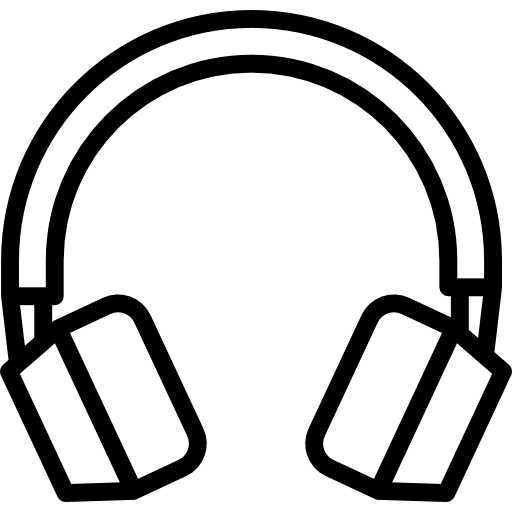 cuffie turkkub Lineal icona