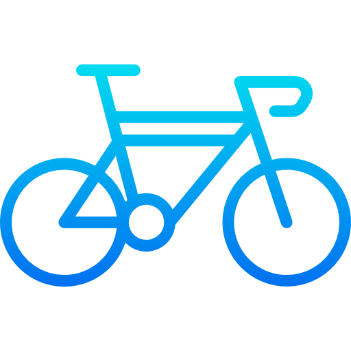 bicicletta srip Gradient icona