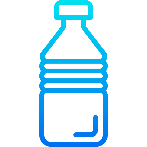 bottiglia di plastica srip Gradient icona