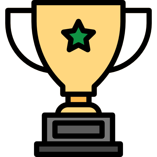 Trophy turkkub Lineal Color icon