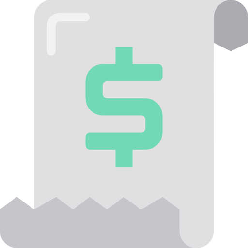 Invoice srip Flat icon