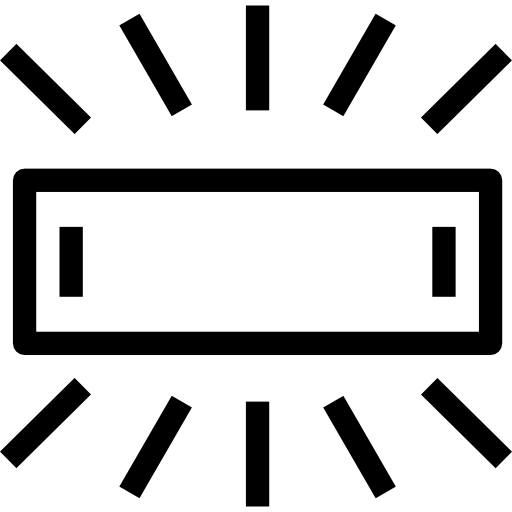 fluorescencyjny turkkub Lineal ikona