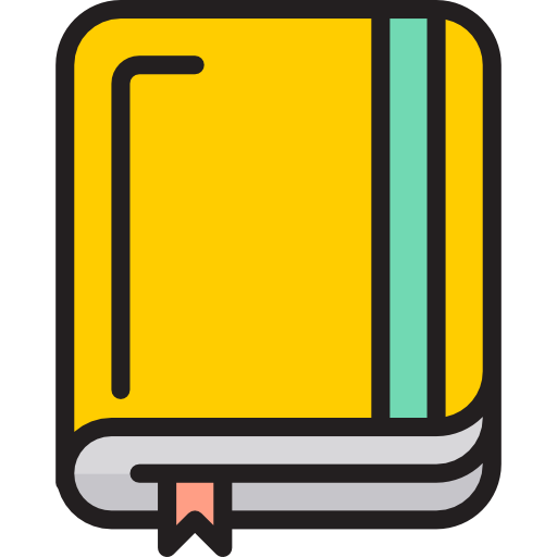 libro srip Lineal Color icono