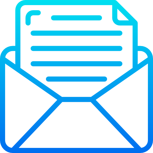 e-mail srip Gradient ikona