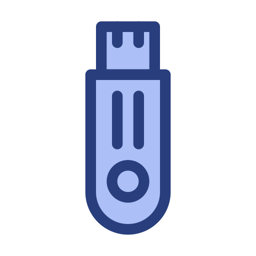 flash disk Generic color lineal-color icona