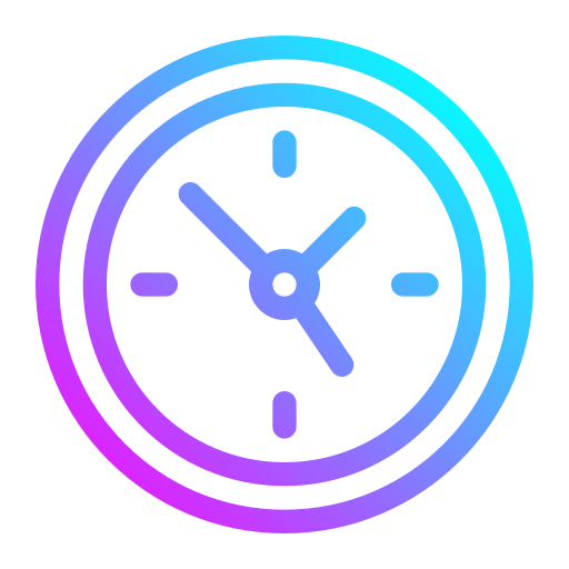 horloge Generic gradient outline Icône