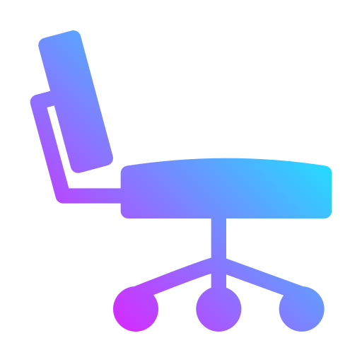 chaise de bureau Generic gradient fill Icône