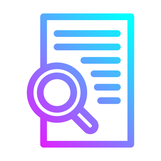 zoek gegevens Generic gradient outline icoon