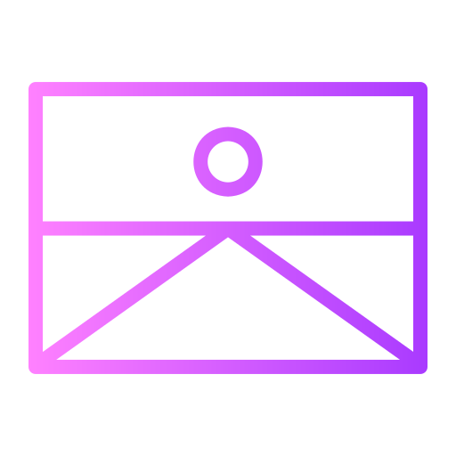 e-mail Generic gradient outline icona