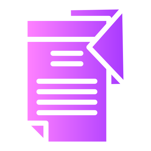 手紙 Generic gradient fill icon