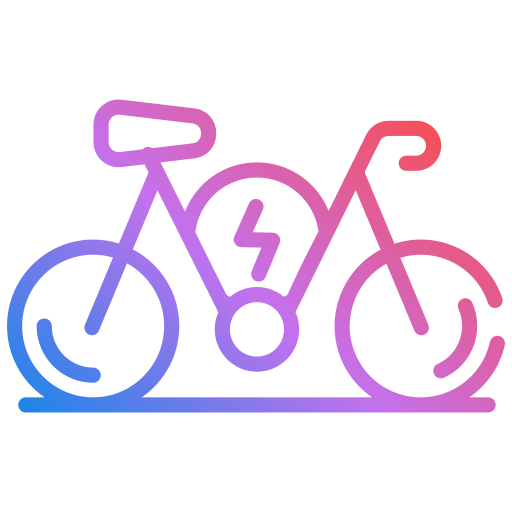 Electric bicycle Generic gradient outline icon