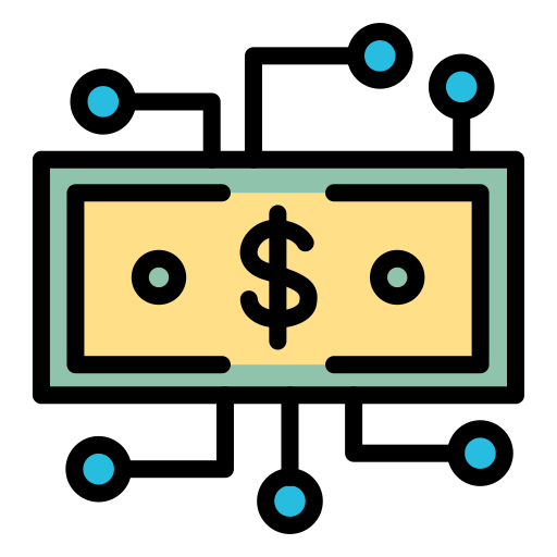 cyfrowe pieniądze Generic color lineal-color ikona