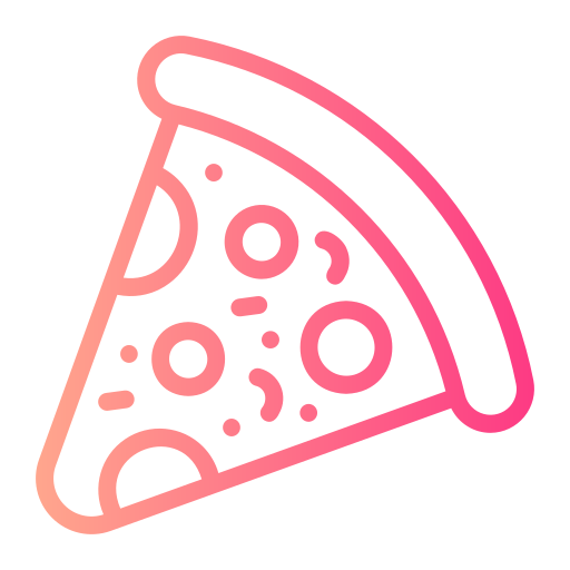 kawałek pizzy Generic gradient outline ikona