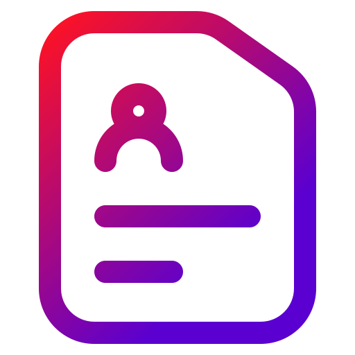 ファイル Generic gradient outline icon