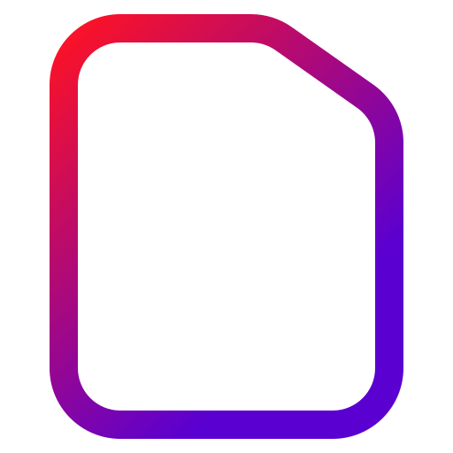 파일 Generic gradient outline icon