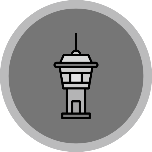 torre de control Generic color lineal-color icono