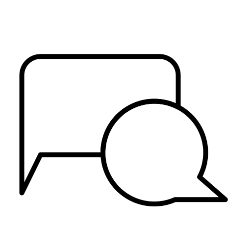 吹き出しアイコン Generic black outline icon