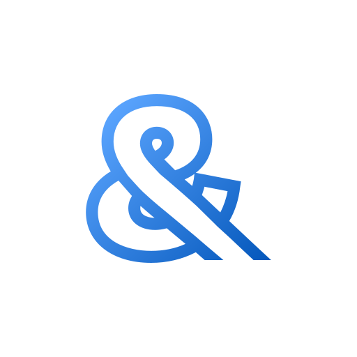 ampersand Generic gradient outline icono